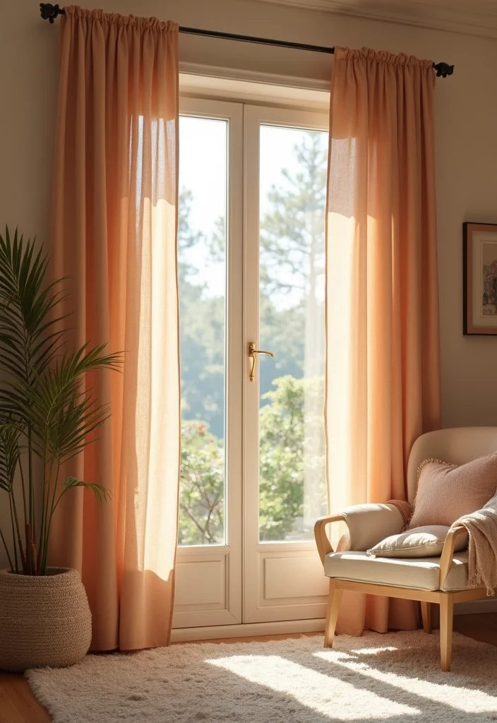 10 Door Window Curtain Ideas for Privacy and Light Balance - 9. Thermal Insulated Curtains for Energy Efficiency