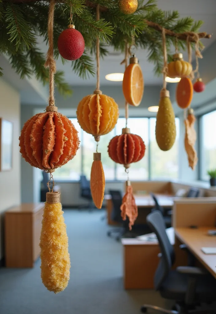 10 Eco-Friendly Office Cubicle Christmas Decor Ideas for Festive Cheer - 6. Eco-Friendly Ornaments