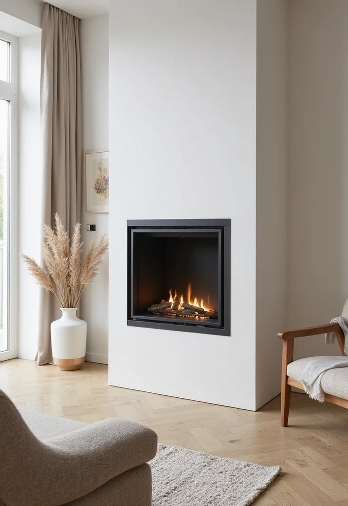 10 Freestanding Fireplace Ideas for Flexible Placement - 1. Minimalist Cube Fireplaces