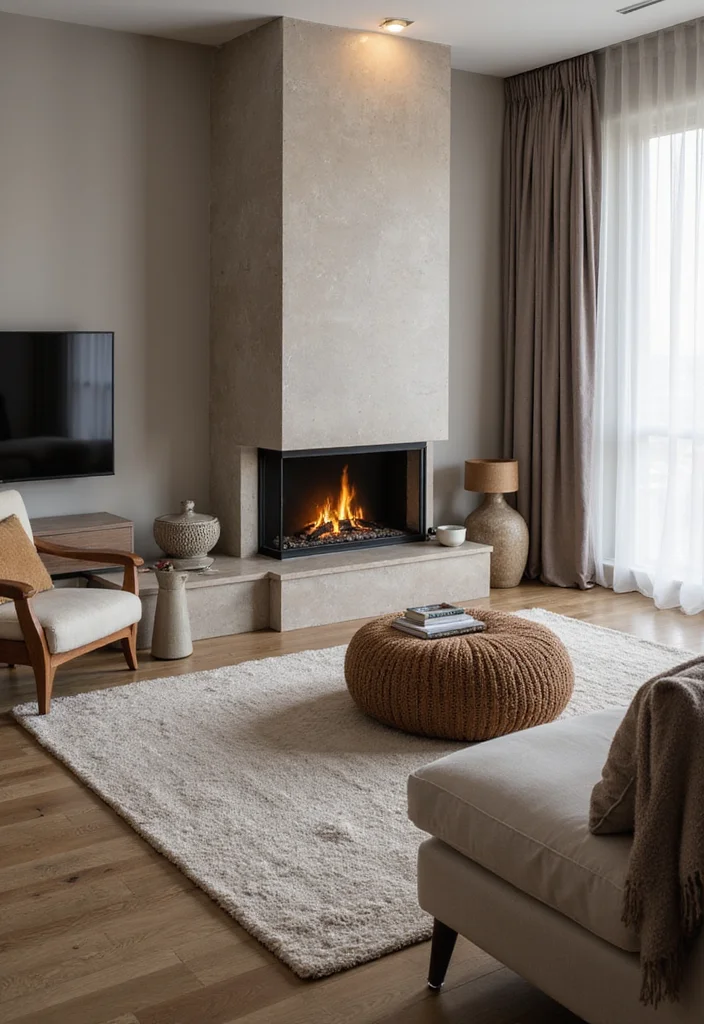 10 Freestanding Fireplace Ideas for Flexible Placement - 5. Corner Fireplaces to Maximize Space