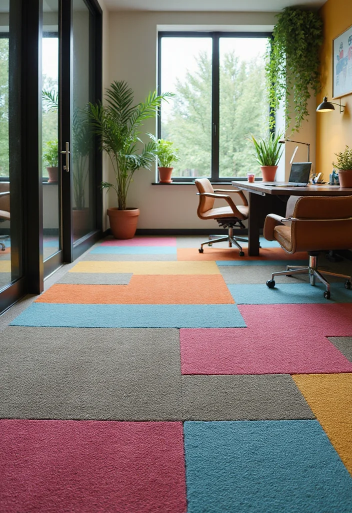 10 Office Carpet Ideas for Warm Quiet Flooring - 2. Recycled PET Carpeting