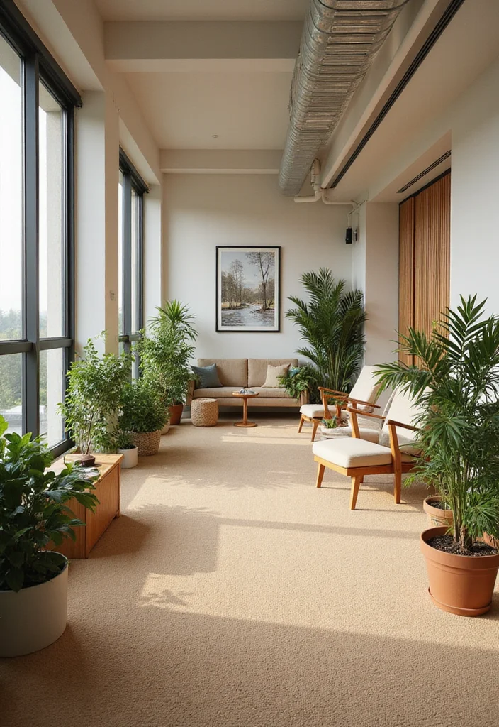 10 Office Carpet Ideas for Warm Quiet Flooring - 5. Natural Fiber Carpets