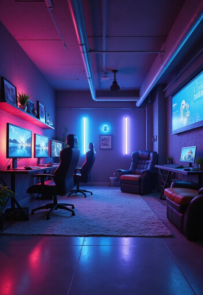 10 Sims 4 Basement Ideas for Trendy Creative Layouts 45 10 Sims 4 Basement Ideas for Trendy Creative Layouts 5. Tech Savvy Gaming Den