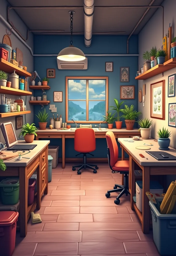 10 Sims 4 Basement Ideas for Trendy Creative Layouts 67 10 Sims 4 Basement Ideas for Trendy Creative Layouts 7. Craft and Hobby Workshop