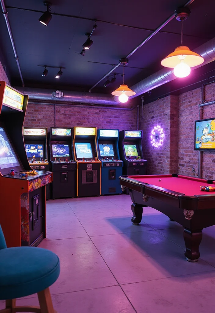 10 Sims 4 Basement Ideas for Trendy Creative Layouts 89 10 Sims 4 Basement Ideas for Trendy Creative Layouts 9. Funky Game Room