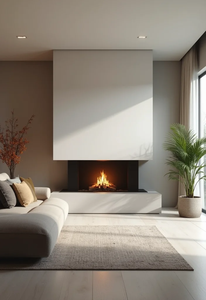 10 Small Fireplace Ideas for Compact Cozy Spaces - 6. Minimalist Indoor Fireplaces