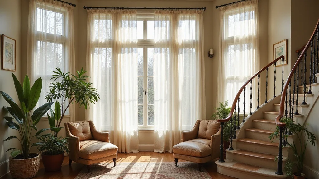 10 Stair Window Curtain Ideas for Challenging Tall Spaces