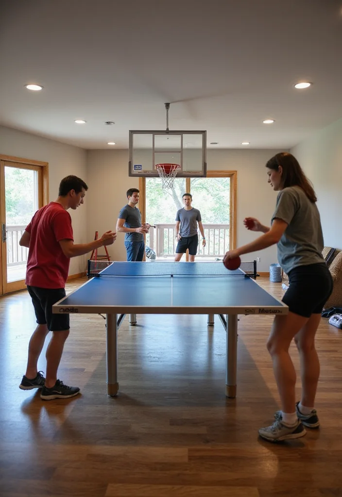 12 Basement Hangout Ideas for Relaxed Family Time 5. Indoor Sports Arena