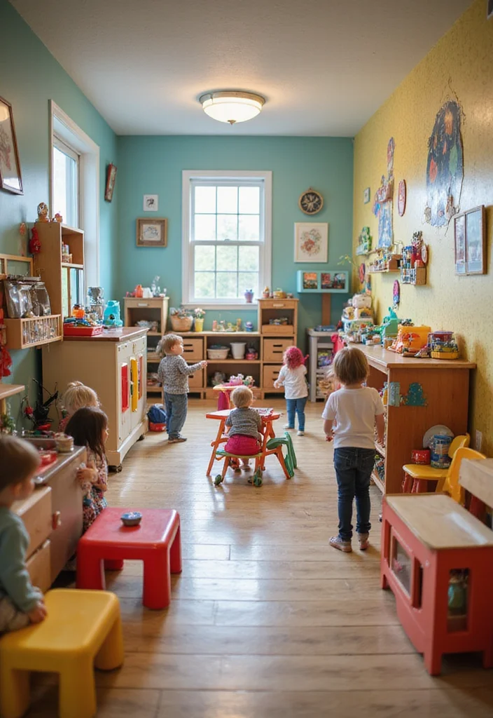 12 Basement Hangout Ideas for Relaxed Family Time 9. Multi Purpose Play Area