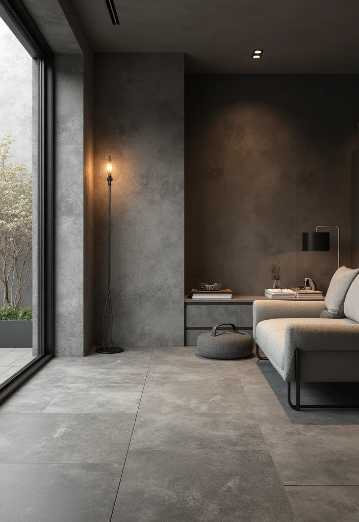 12 Basement Vinyl Flooring Ideas for Durable Easy Care Style - 3. Textured Vinyl Tiles