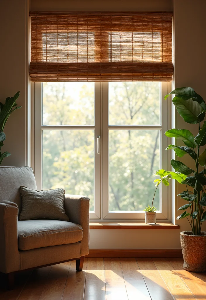 12 Cheap Curtain Ideas for Budget Friendly Home Updates - 7. Bamboo or Wooden Blinds