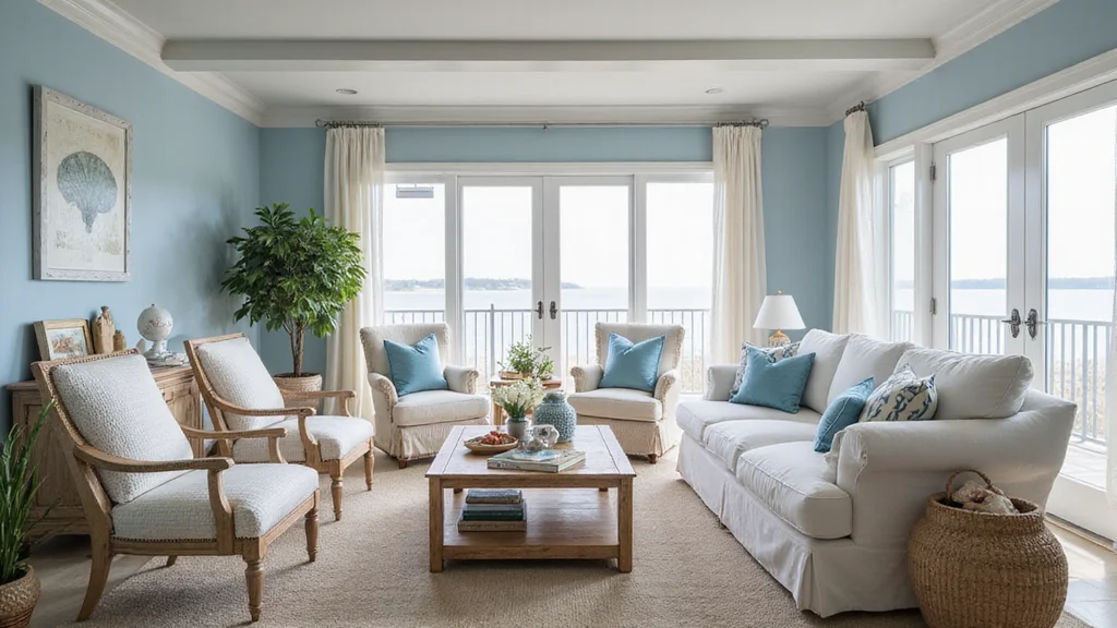 12 Coastal Basement Ideas for Light Breezy Comfort