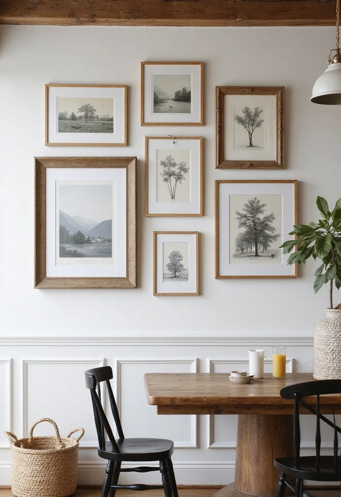 12 Dining Table Wall Decor Ideas for Elegant Dining Ambience 1 12 Dining Table Wall Decor Ideas for Elegant Dining Ambience - 1. Elegant Framed Art