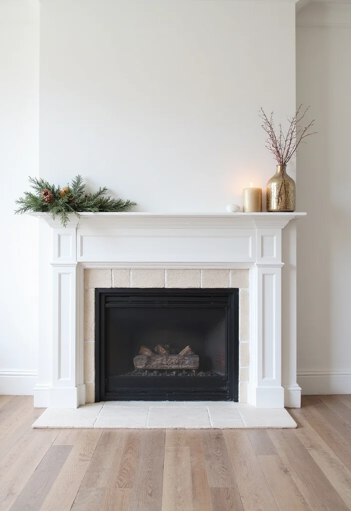 12 Fireplace Mantle Color Ideas for Fresh Modern Updates - 1. Crisp White
