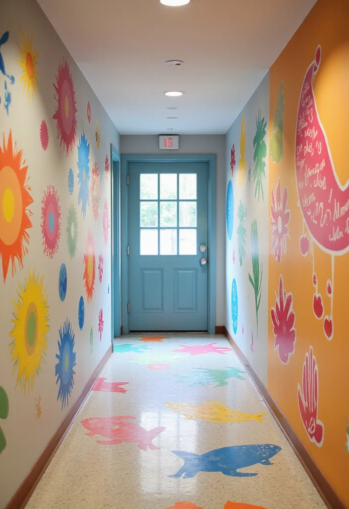 12 Long Hallway Wall Decor Ideas for Visual Interest and Flow - 11. Wall Decals for an Instant Upgrade