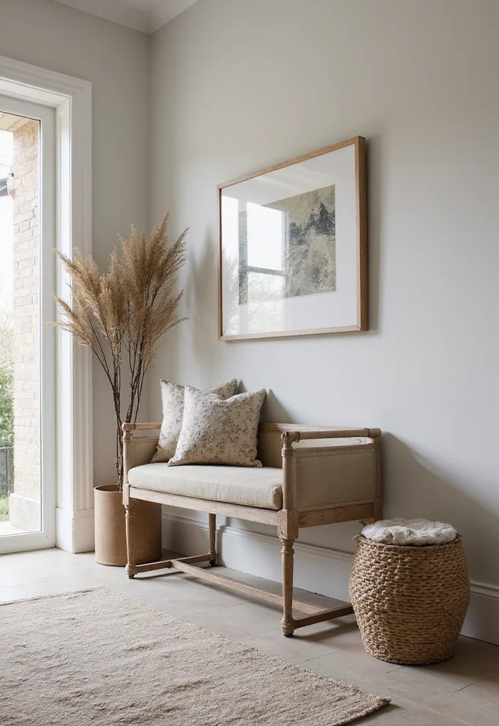 12 Long Hallway Wall Decor Ideas for Visual Interest and Flow - 12. Multifunctional Furniture