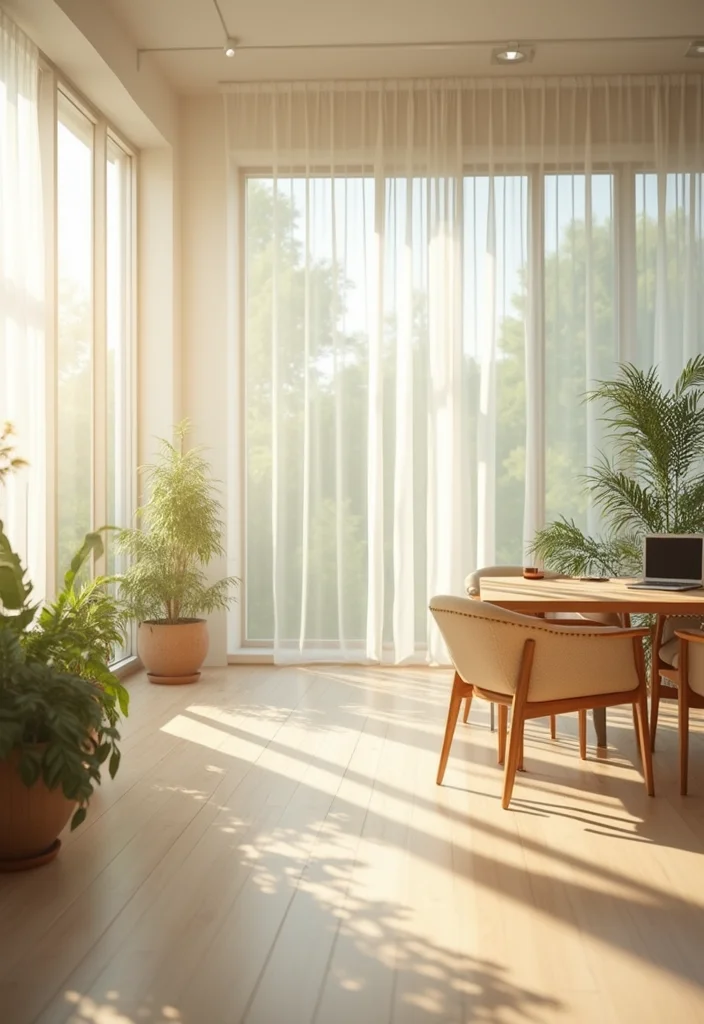 12 Minimalist Office Ideas for Clean Productive Workspaces 34 12 Minimalist Office Ideas for Clean Productive Workspaces 4. Natural Lighting Focus