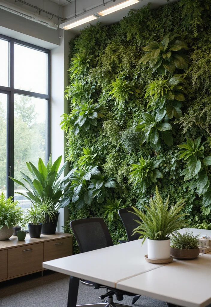 12 Office Decorating Ideas for Work to Boost Motivation - 1. Biophilic Design