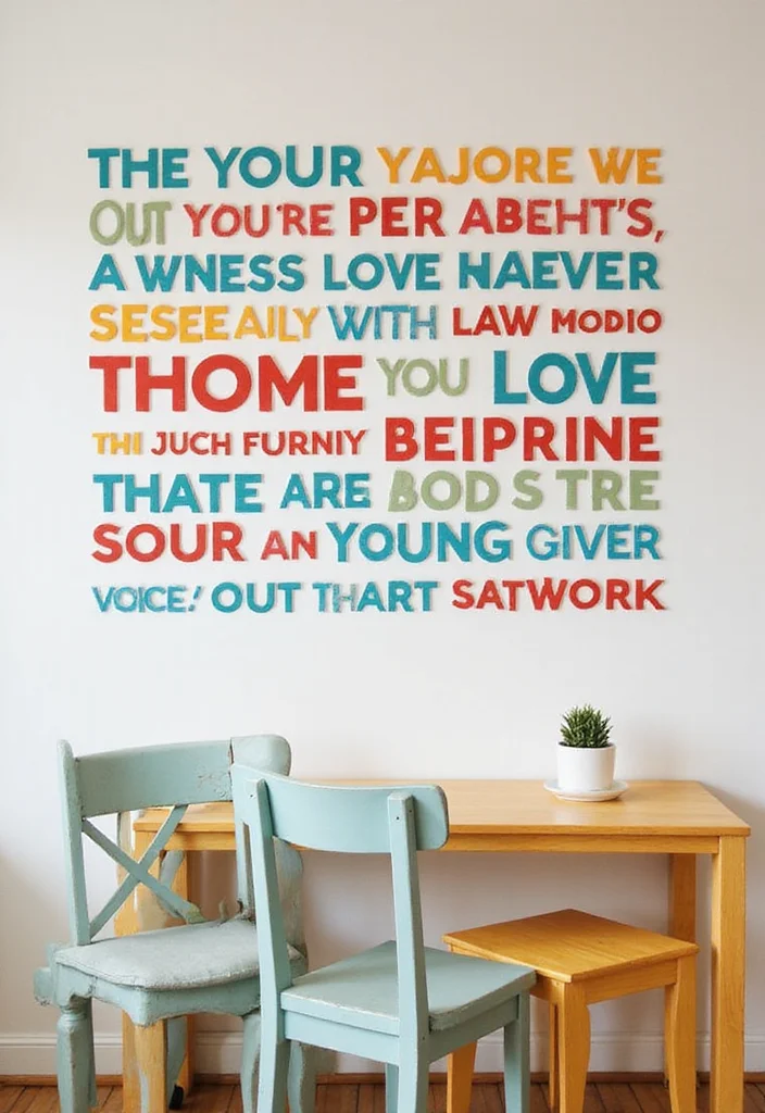 12 Playroom Wall Decor Ideas for Fun Colorful Energy - 10. Inspirational Quotes Art