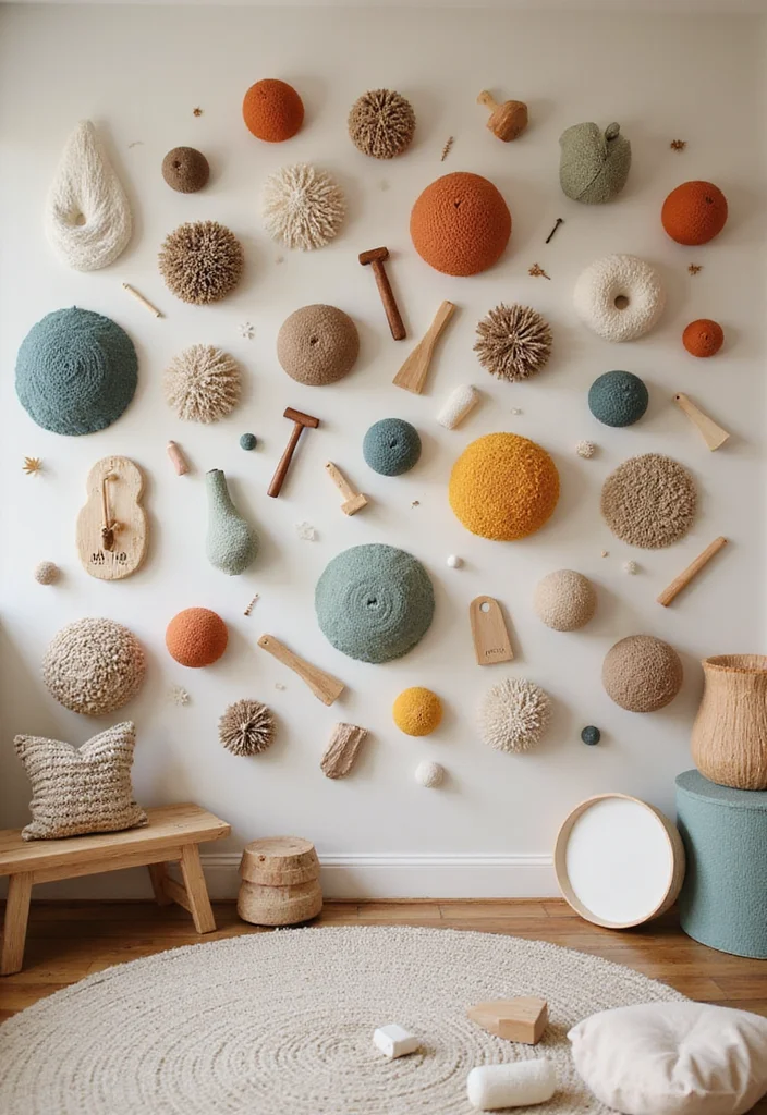 12 Playroom Wall Decor Ideas for Fun Colorful Energy - 12. Sensory Wall Features