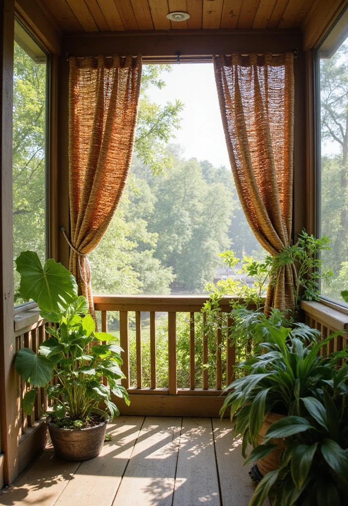 12 Screened In Porch Curtain Ideas for Breezy Outdoor Privacy - 1. Bamboo Bliss