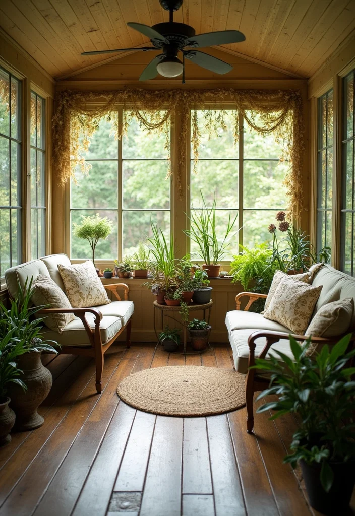 12 Screened In Porch Curtain Ideas for Breezy Outdoor Privacy - 6. Eco-Conscious Recycled Fabrics