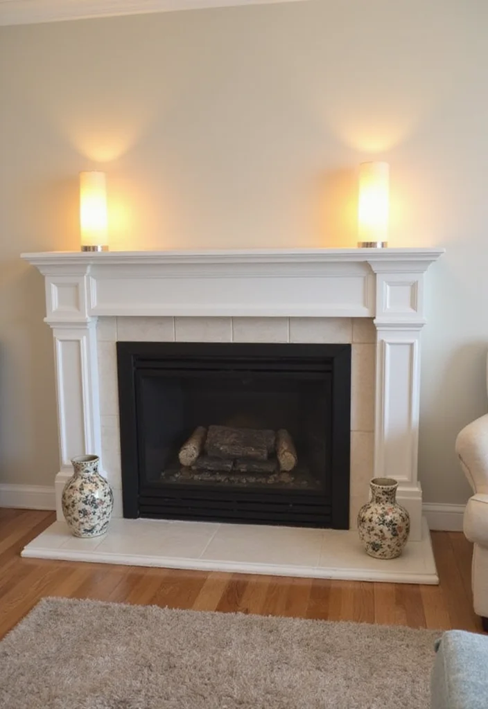 12 Sides of Fireplace Ideas for Balanced Decorative Styling - 3. Symmetrical Decor Elements