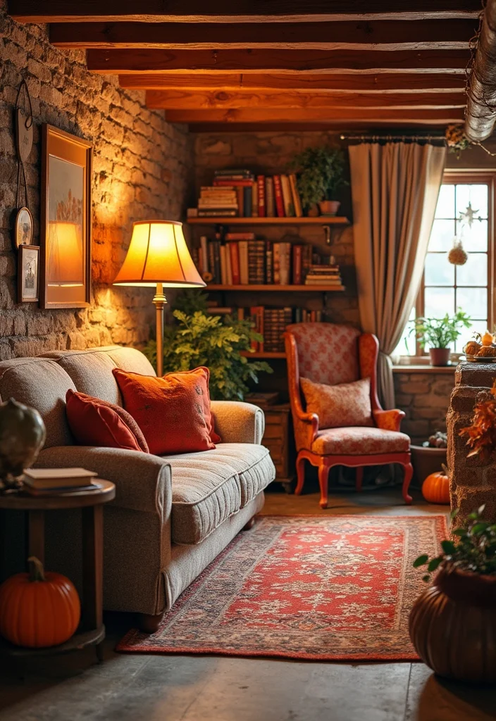 12 Split Level Basement Ideas for Balanced Multi Zone Layout - 12. Seasonal Decor Updates