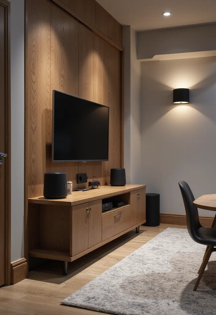 12 Split Level Basement Ideas for Balanced Multi Zone Layout - 9. Incorporating Technology Smartly