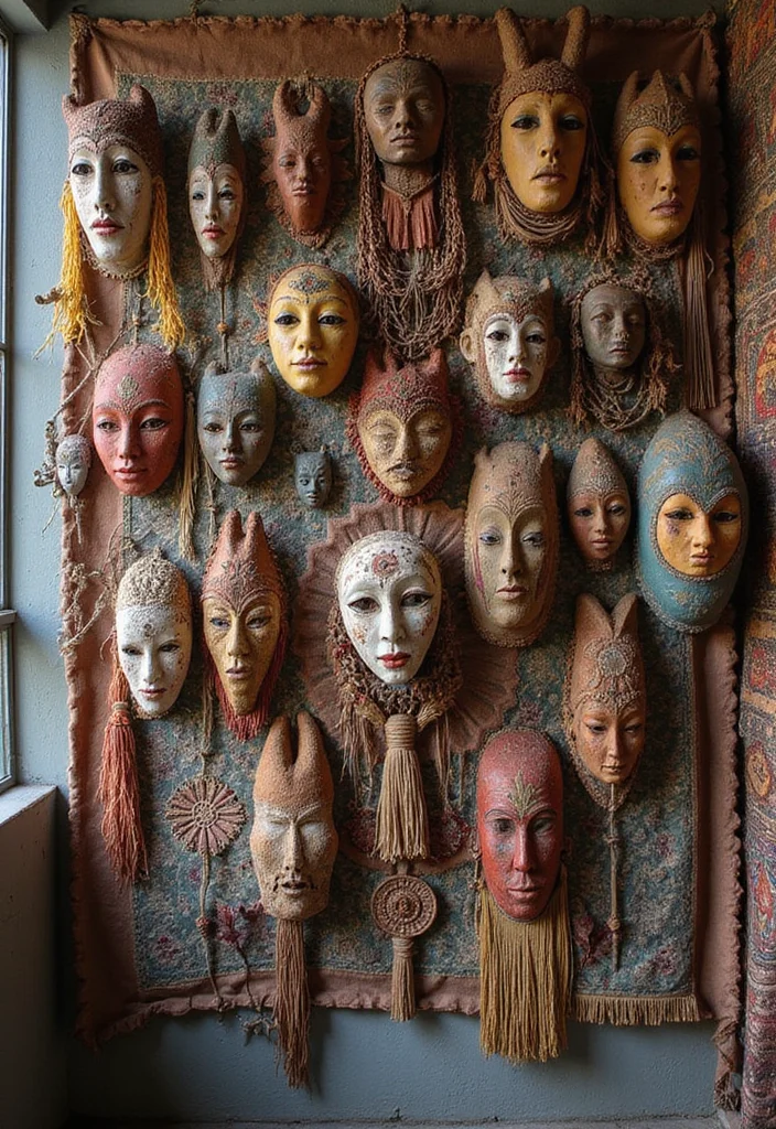 12 Travel Wall Decor Ideas for Inspired Global Style - 9. Eclectic Wall Hangings