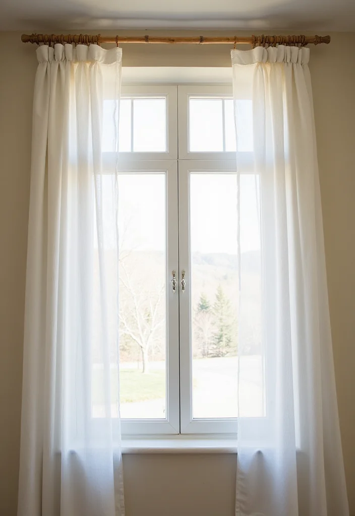 12 Unique Curtain Hanging Ideas for Creative Window Style - 1. Bamboo Curtain Rods