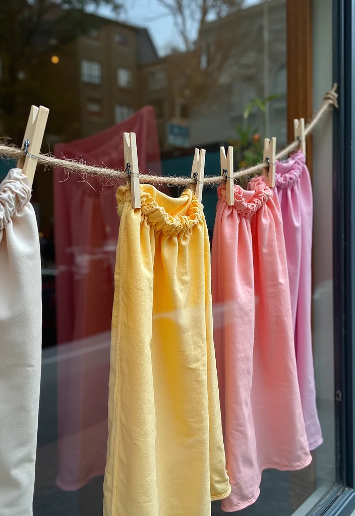 12 Unique Curtain Hanging Ideas for Creative Window Style - 3. Clothespin Curtain Clips