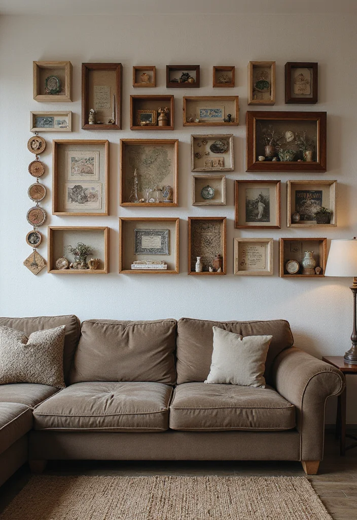 12 Unusual Wall Decor Ideas for Creative Unique Interiors 78 12 Unusual Wall Decor Ideas for Creative Unique Interiors 8. Shadowboxes with Personal Mementos