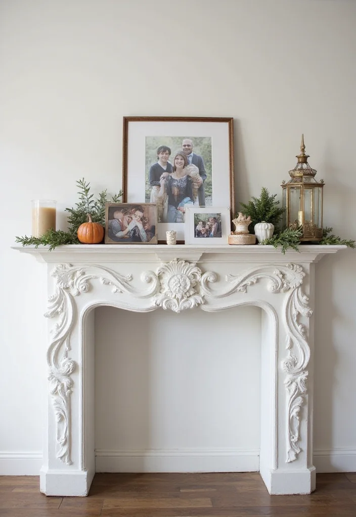 12 Vintage Fireplace Ideas for Charming Retro Warmth - 7. Classic White Mantel