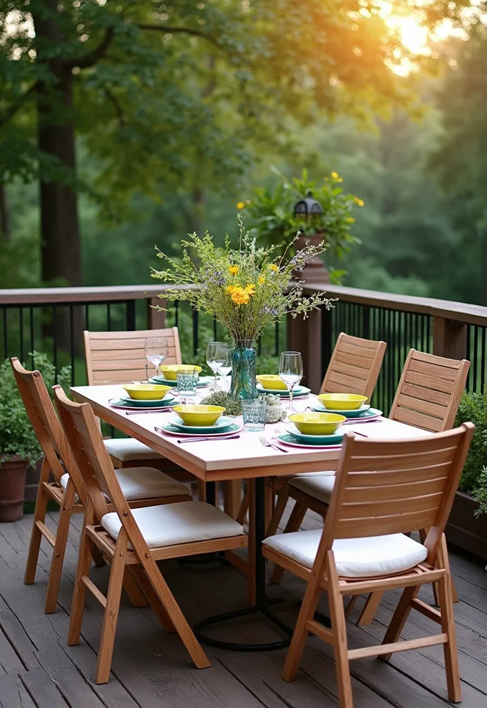 12 Walkout Basement Deck Ideas for Seamless Indoor Outdoor Flow - 10. Stylish Outdoor Dining Area