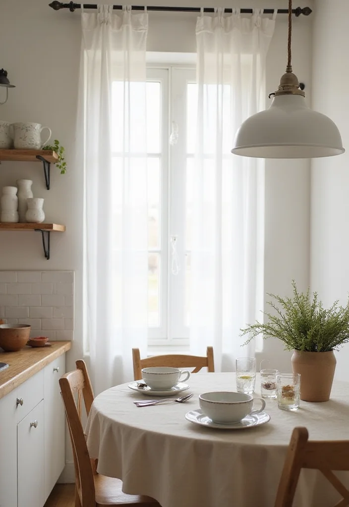 14 Farmhouse Kitchen Curtain Ideas for Cozy Country Charm - 5. Sheer Simplicity