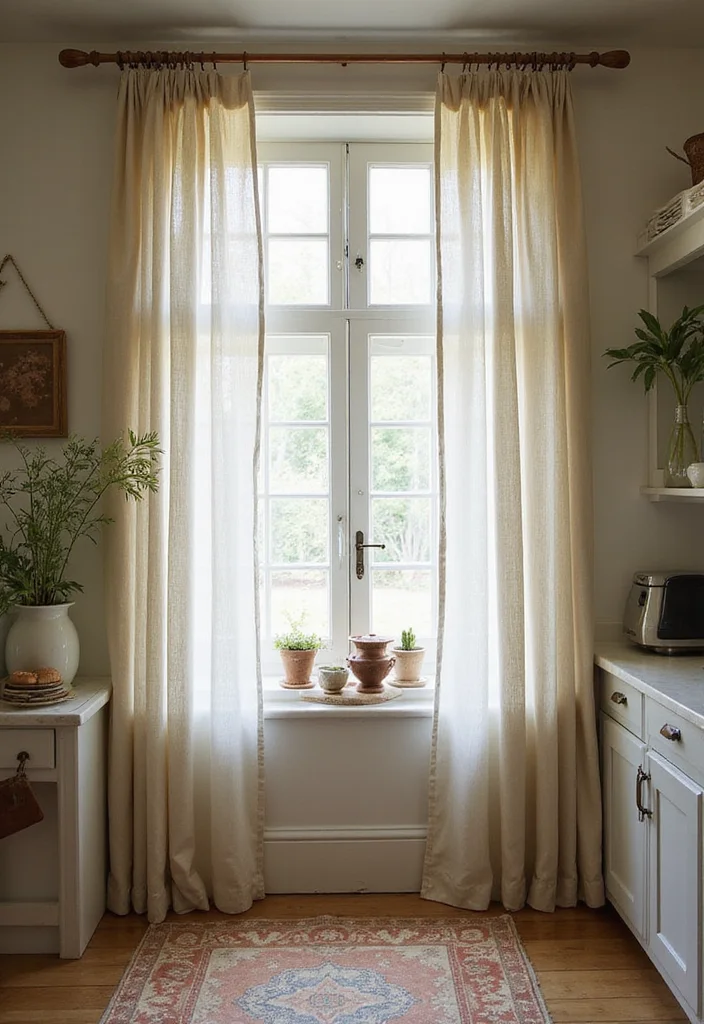 14 Farmhouse Kitchen Curtain Ideas for Cozy Country Charm - 9. Layered Textures
