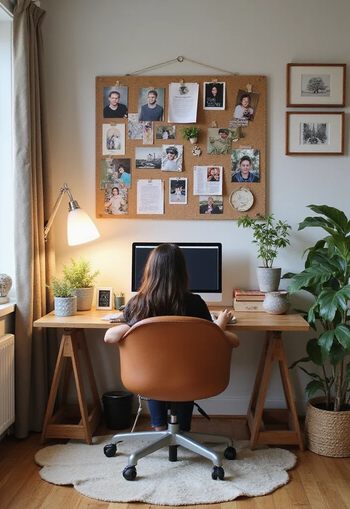 14 Large Home Office Ideas for Comfortable Productive Setups - 7. Personal Touches