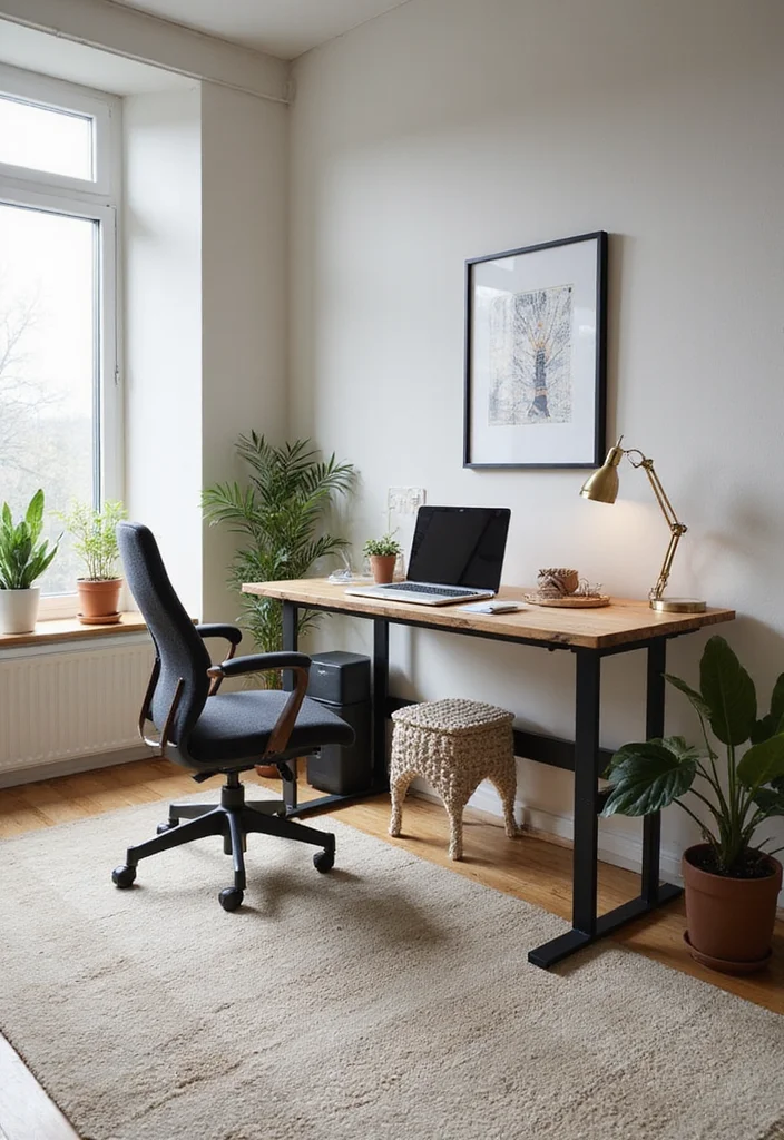 14 Large Home Office Ideas for Comfortable Productive Setups - 8. Flexible Furniture