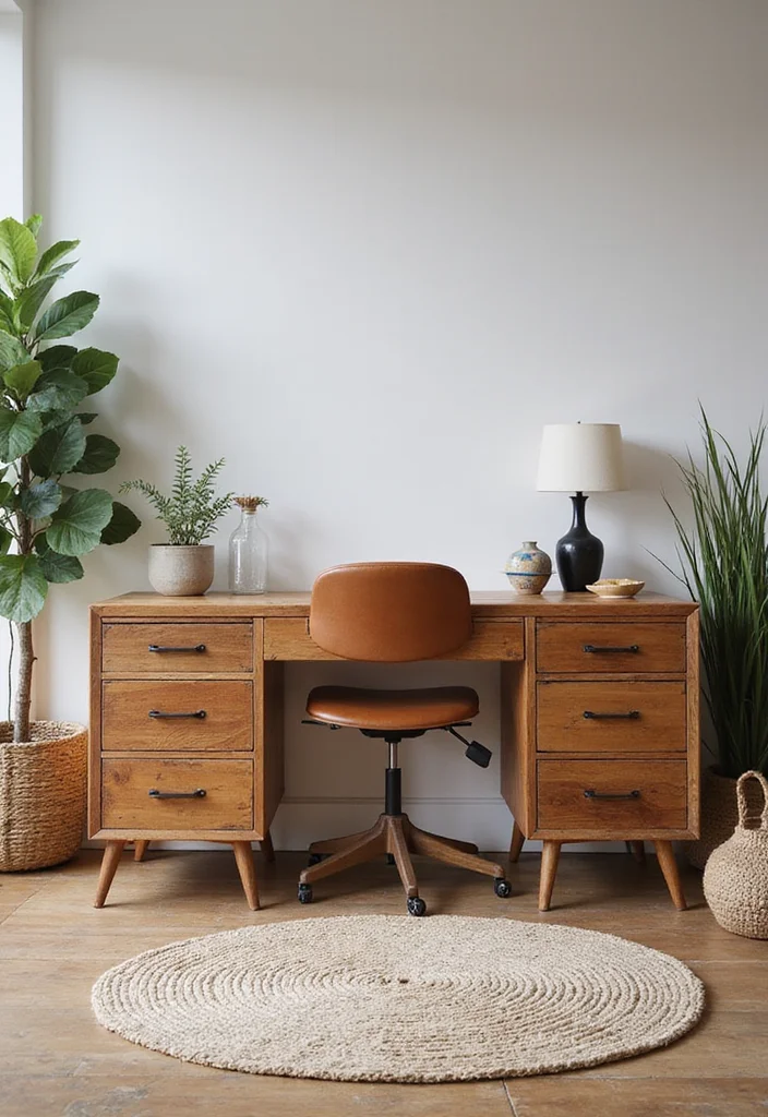 14 Office Decoration Ideas for Professional Inspiring Style - 1. Reclaimed Wood Furniture