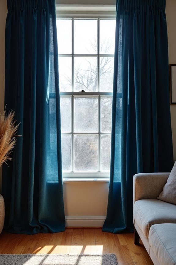 check curtains for gaps first