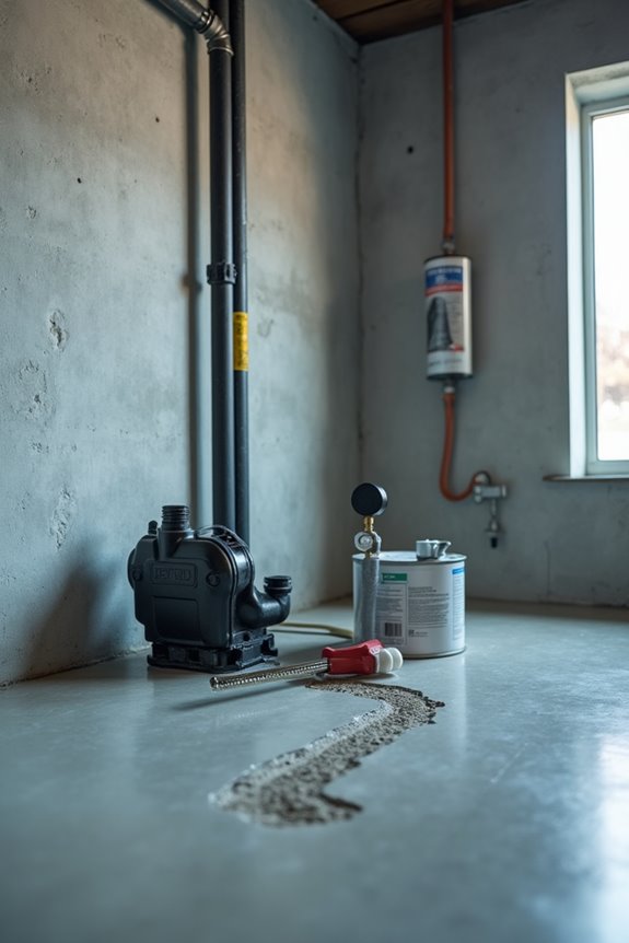 crack sealing plus sump protection