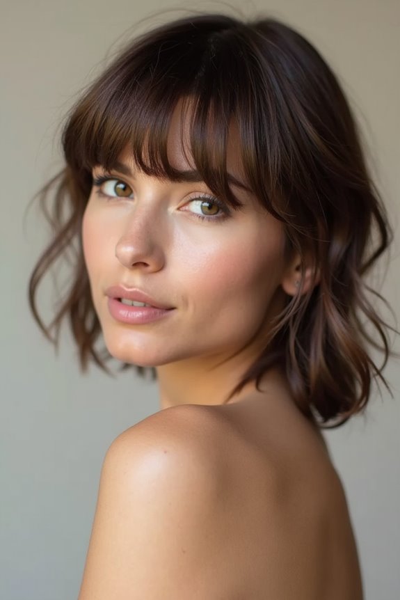 curtain bangs for round face