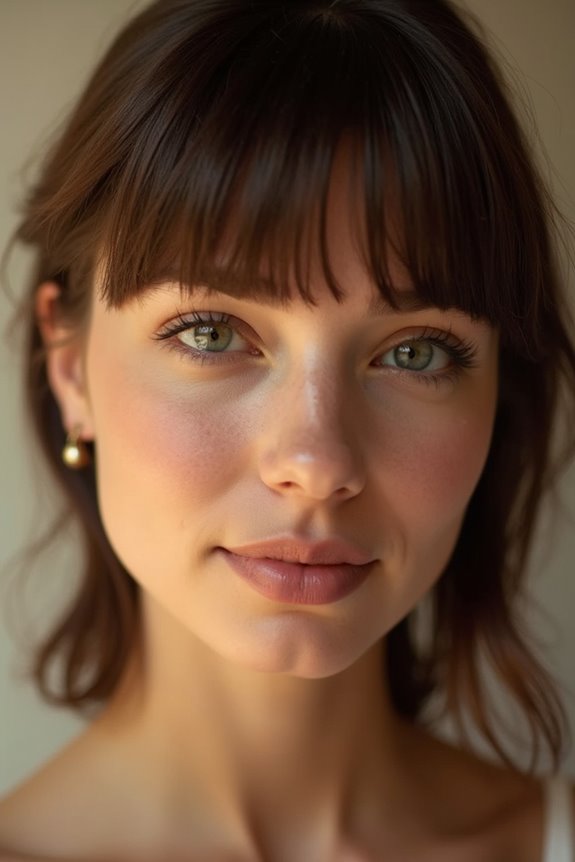 curtain bangs shape lengthen face
