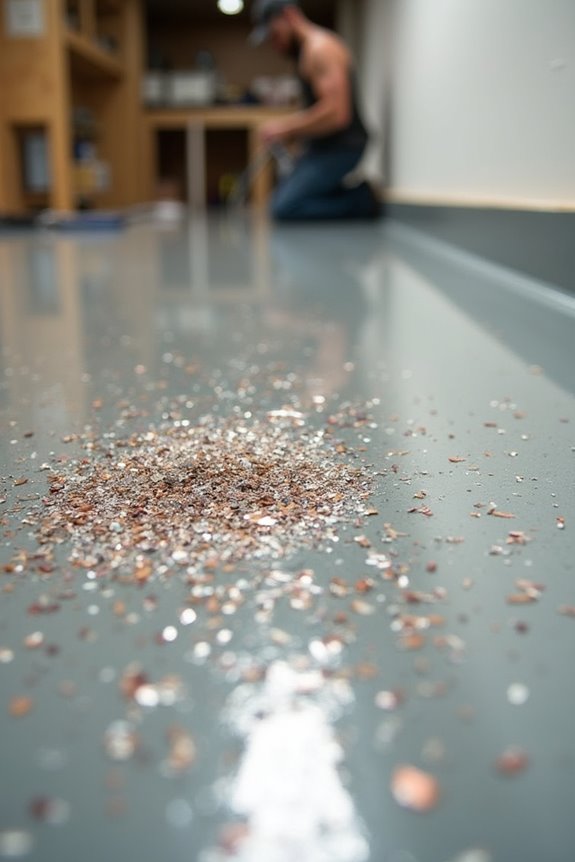 decor decorative flakes choose topcoat