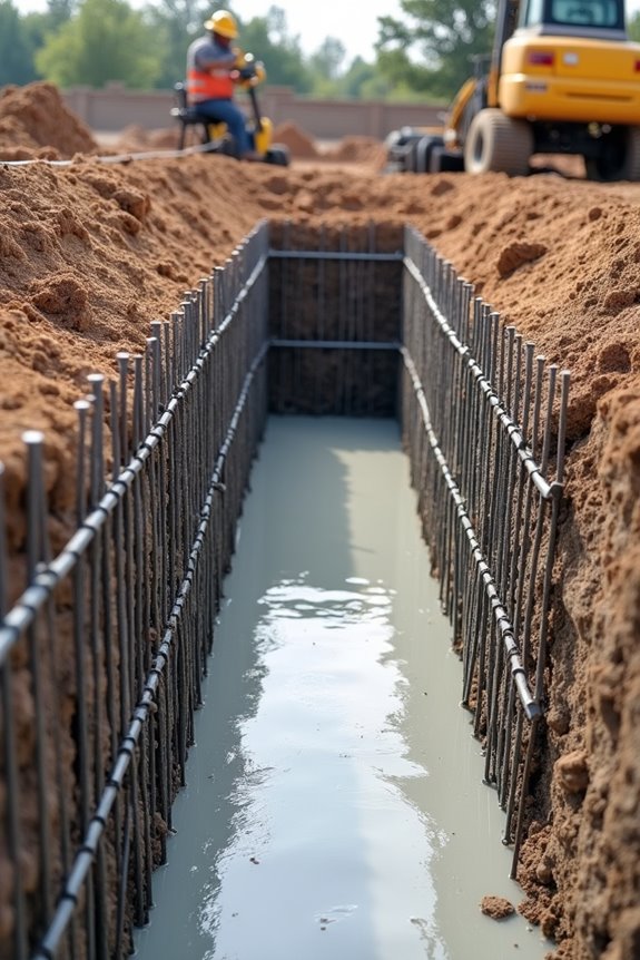 excavation footings walls drainage