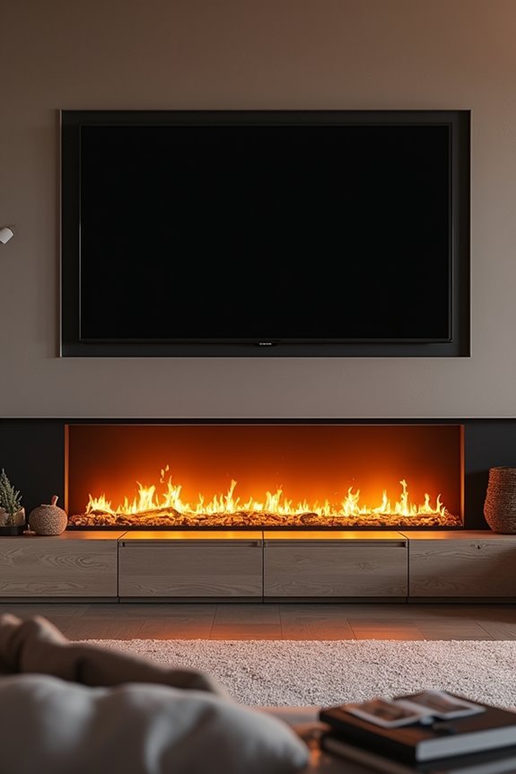 fireplace tv dual focal point balance