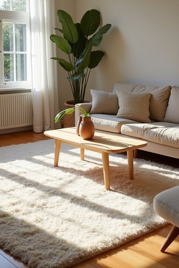 How to Decorate Your Living Room With Simple Things 2 ground seating with appropriately sized rug
