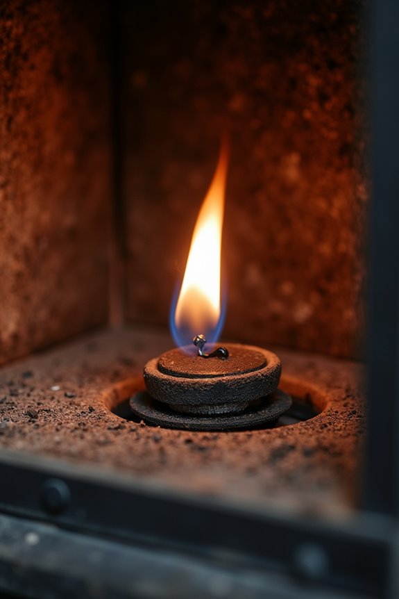 keep pilot light clear debris