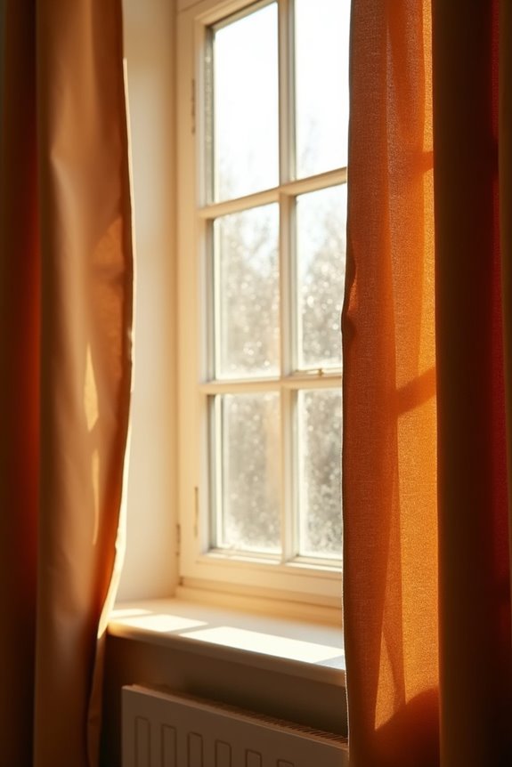 layered curtains with comprehensive insulation